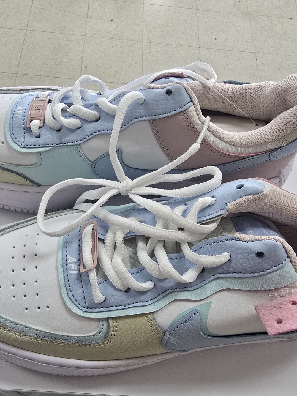 Kids Pastel Multi-Color Low-Top Sneakers